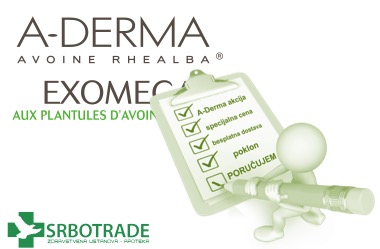 Online akcija A-derma kozmetike